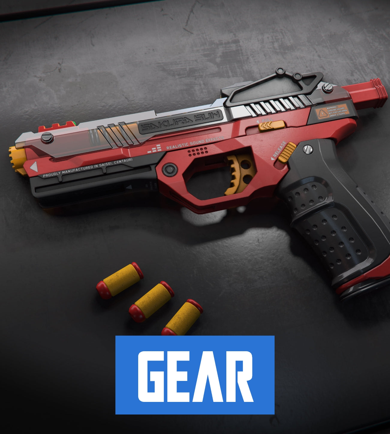 WowBlast "Red" Desperado Toy Pistol