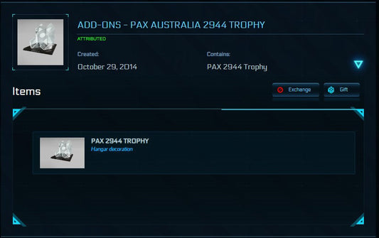 Pax Australia 2944 Trophy
