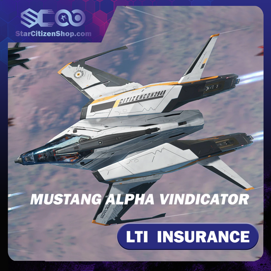 Consolidated Outland Mustang Alpha Vindicator Standalone Ship in Star Citizen, studio product view