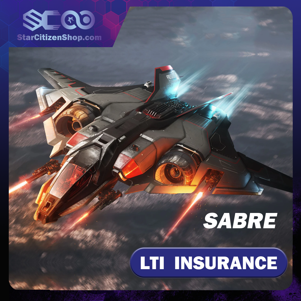 Aegis Sabre original concept LTI ship in Star Citizen