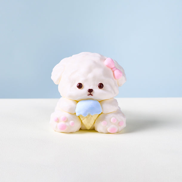 White Icecream Dog Taba Squishy