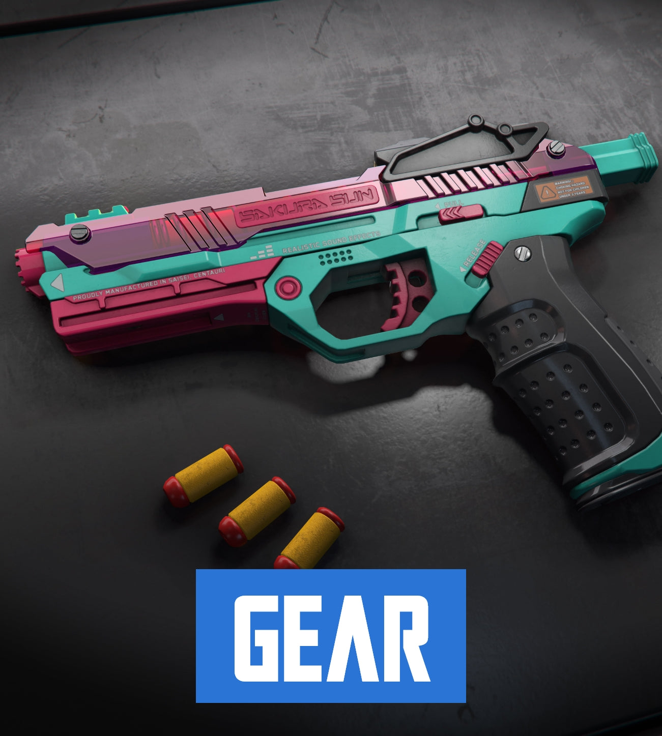 WowBlast "Teal" Desperado Toy Pistol
