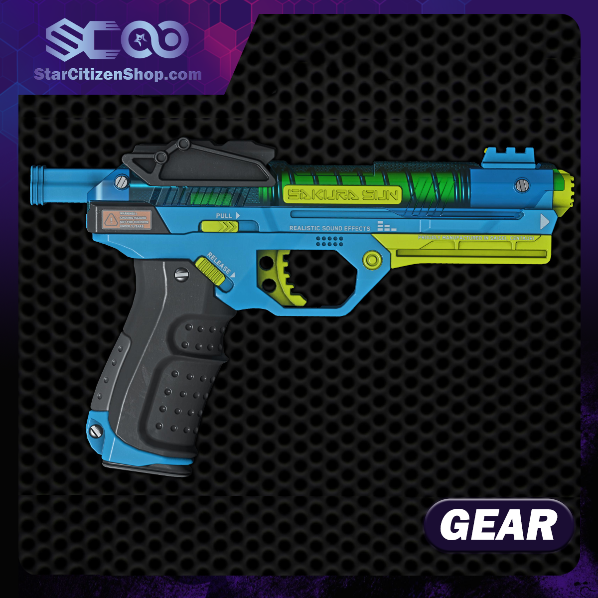 WowBlast "Blue" Desperado Toy Pistol