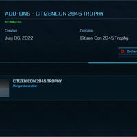 Citizencon 2945 Hangar Trophy