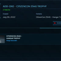 Citizencon 2946 Hangar Trophy