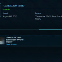 Gamescom 2945 Subscriber Trophy