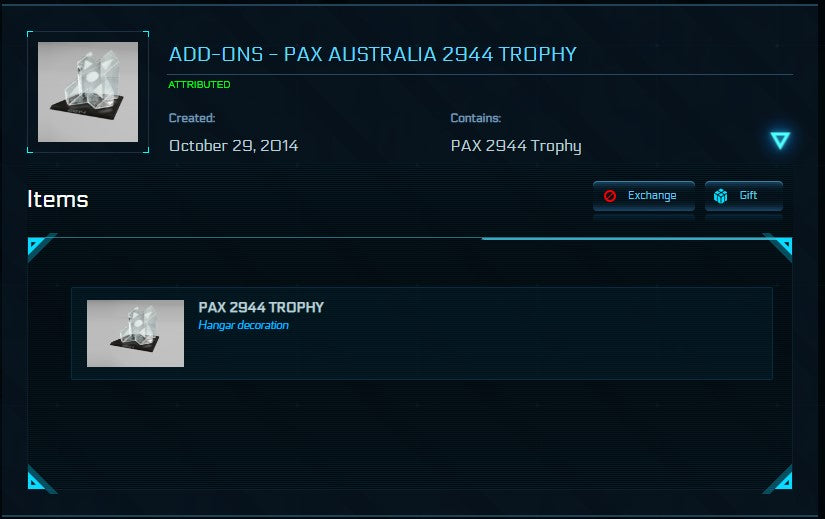 Pax Australia 2944 Trophy